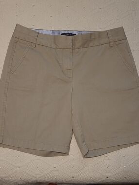 J. Crew Women's Khaki Chino Bermuda Shorts Size 8